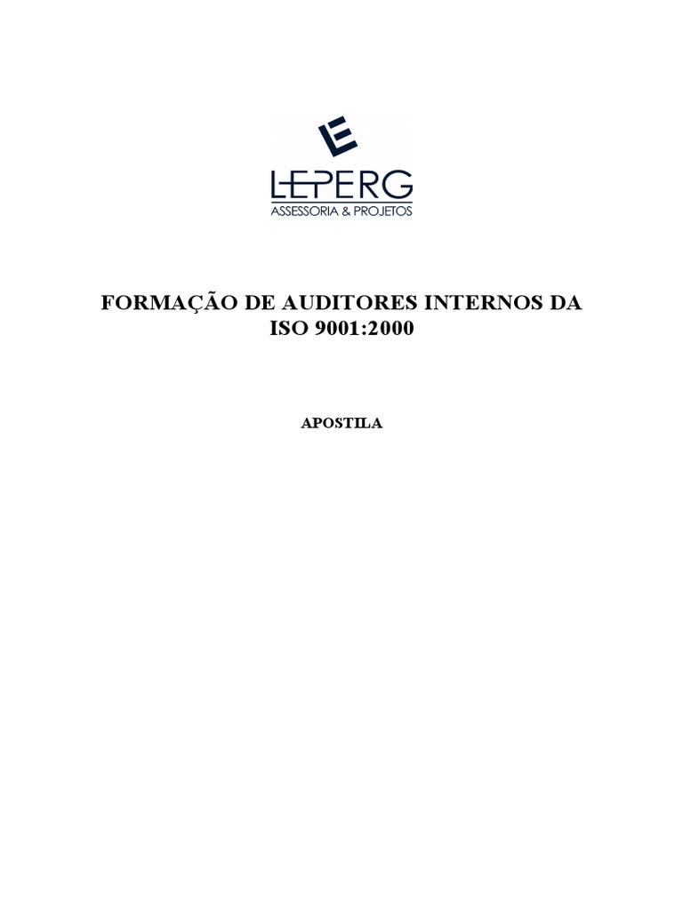 Plano de Auditoria Interna ISO 9001 | PDF | Gestão de qualidade ...