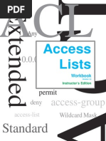 Access List Solution Access Lists Workbook Teachers Edition