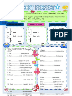 PRESENT PERFECT Present Simple of Verb "To Have" (Have/has) + The Past Participle. - Ed or - D (Opened, Decided, Etc.) But Many Important