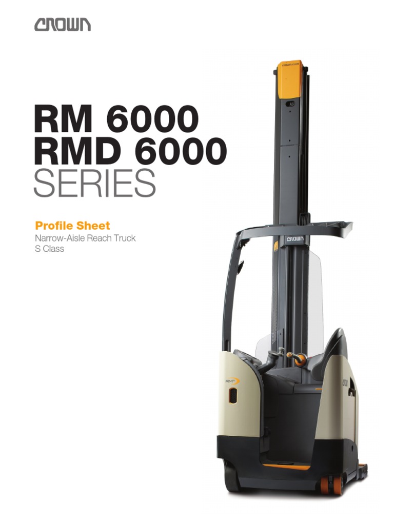 Crown RM 6000 Series Specifications | PDF | Suspension (Vehicle) | Truck