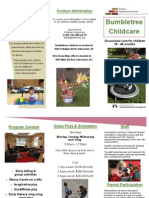 Bumbletree Childcare: Program Overview Contact Information