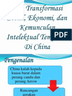 Transformasi Sosial, Ekonomi, Dan Kemunculan Intelektual Tempatan Di China