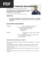 Brod Ronnie Resume