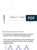 Chapter 13 - Simple Harmonic Motion