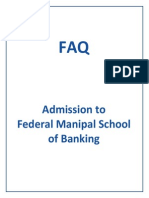 FAQs Manipal School of Banking