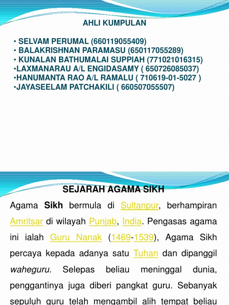 Nilai Agama Sikh Pdf