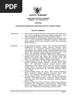 Download PERBUP No 22 Pelimpahan Wewenang Kepada Camat by Dedi Cahyono SN185605435 doc pdf