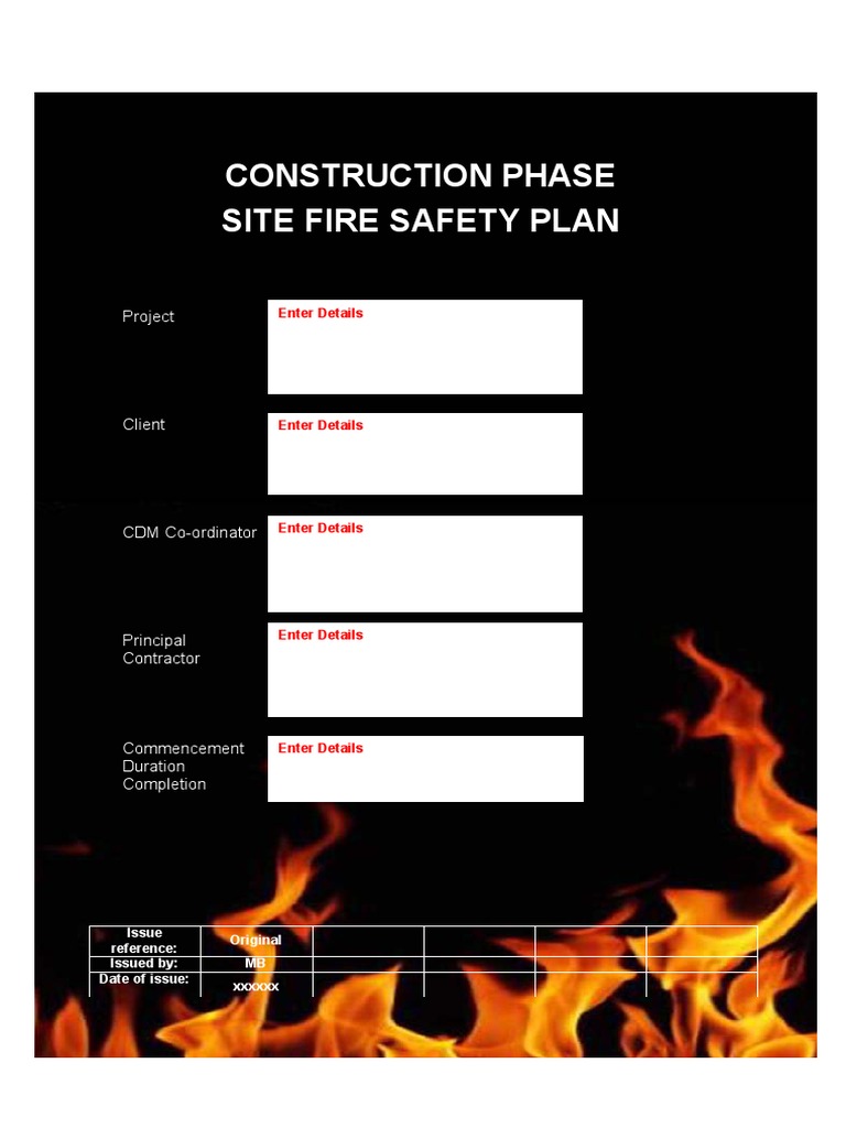 Construction Phase Fire Safety Plan | PDF | Fire Safety | Safety