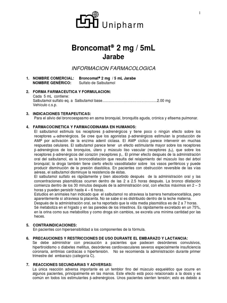 Farma Broncomat Jarabe - 0 PDF | PDF