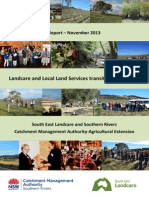 SEL- SRCMA Landcare and LLS Transition Report Nov 2013