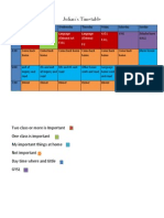 Julians Timetable