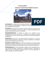 Proceso de Elaboración y Producción de Cemento Cruz Azul