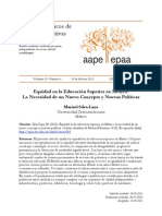 Equidad en La Educacion Superior en Mexico