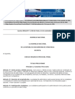 Ley de Reforma del Código Orgánico Procesal Penal