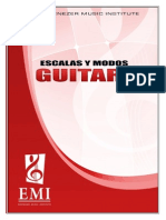 Guía completa de escalas y modos para guitarra
