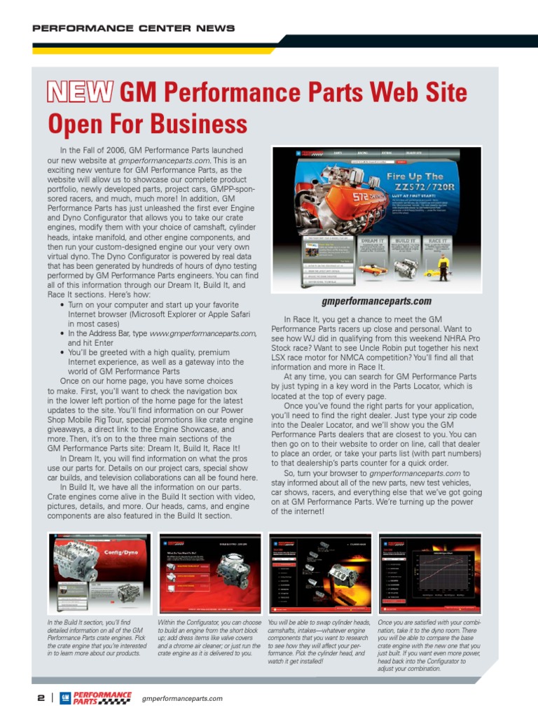 Gm Performance Parts Catalog 2007 Pdf General Motors Pontiac