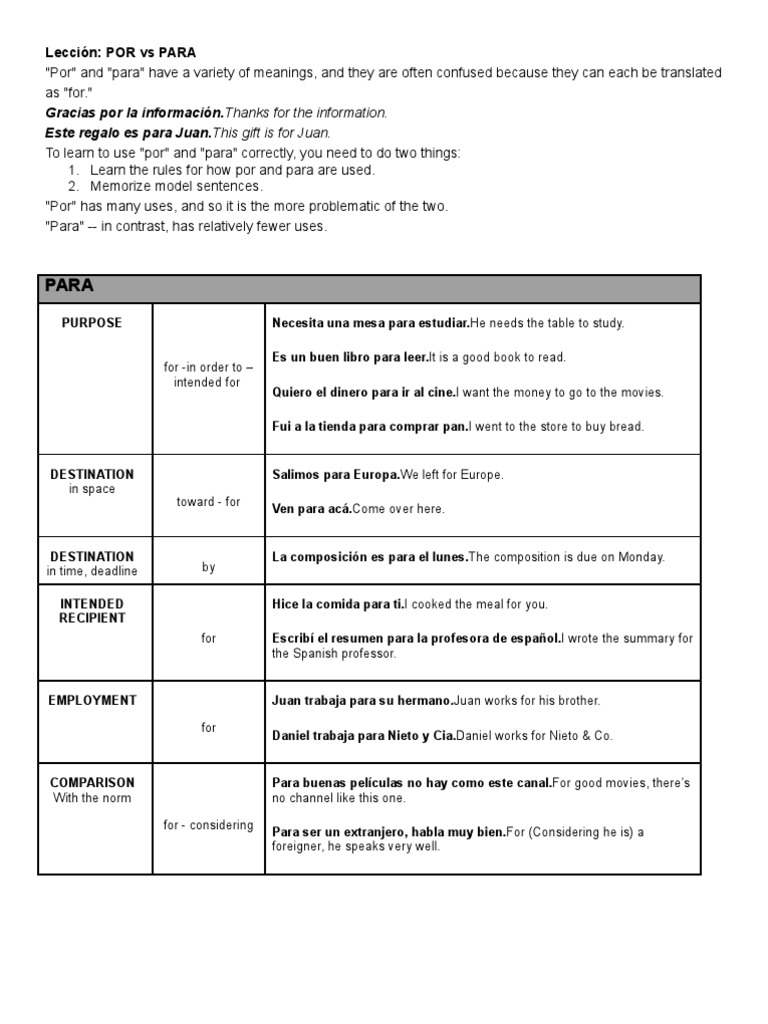 por-and-para-worksheet-answers