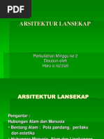 PENGENALAN ARSITEKTUR LANSEKAP