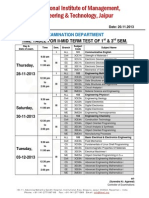 1384933895 Exam Time Table II MTT I & III Sem Nov-Dec 2013