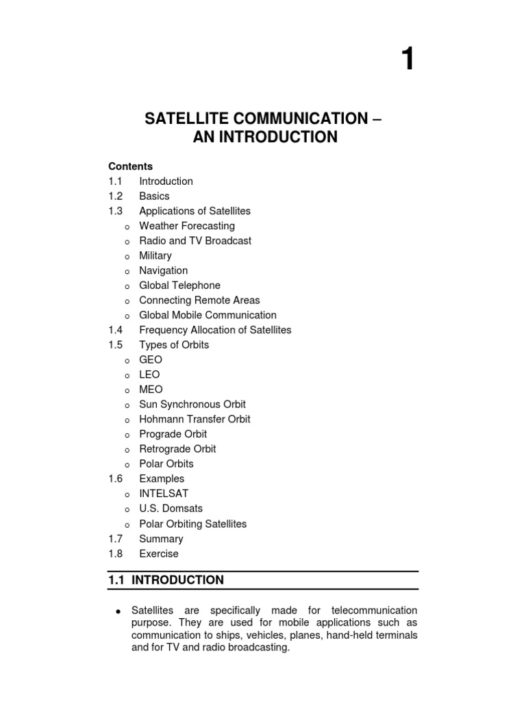 Satellite Communication | PDF