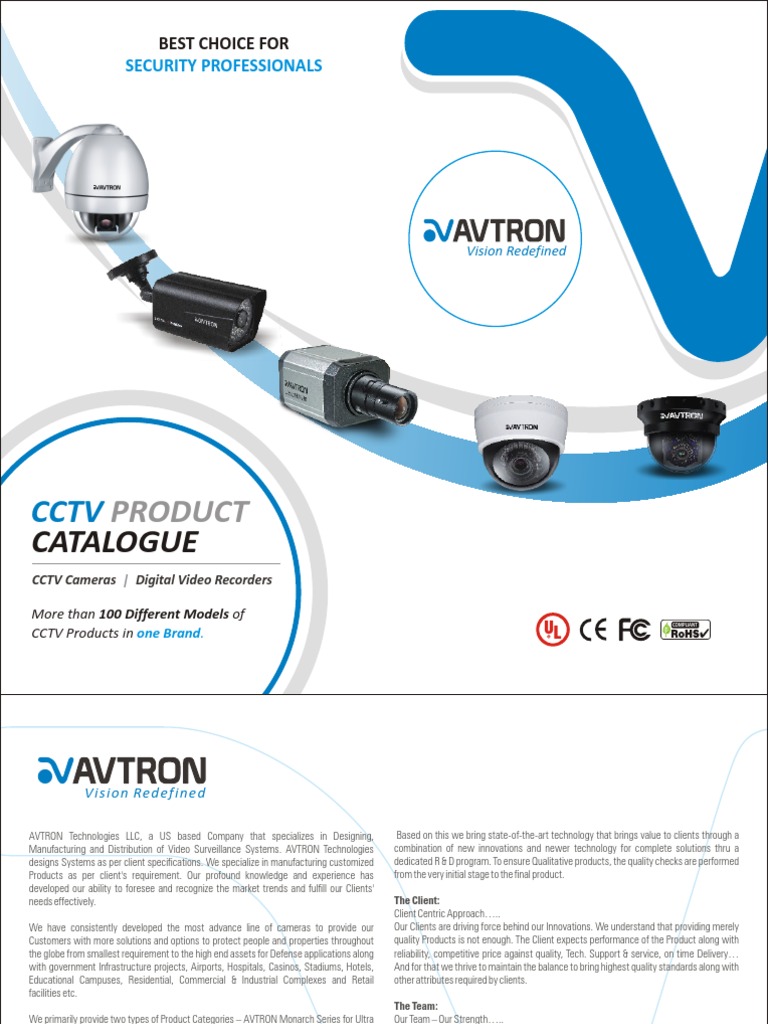 Avtron Full Catlog For CCTV Camera, DVR and Security Device | PDF ...