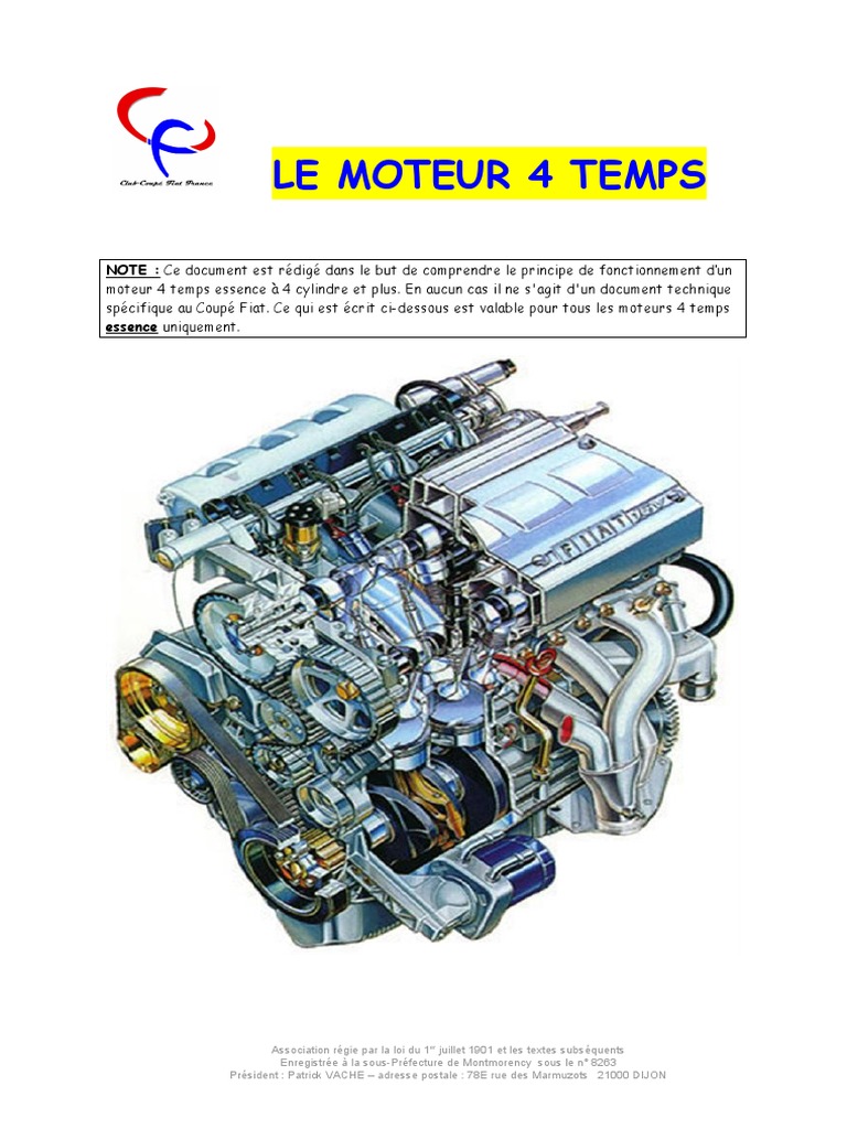 Comprendre le moteur 4 temps essence PDF Piston Pièces de véhicule — free download