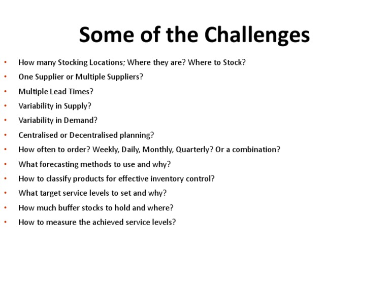 SCM Challenges | PDF