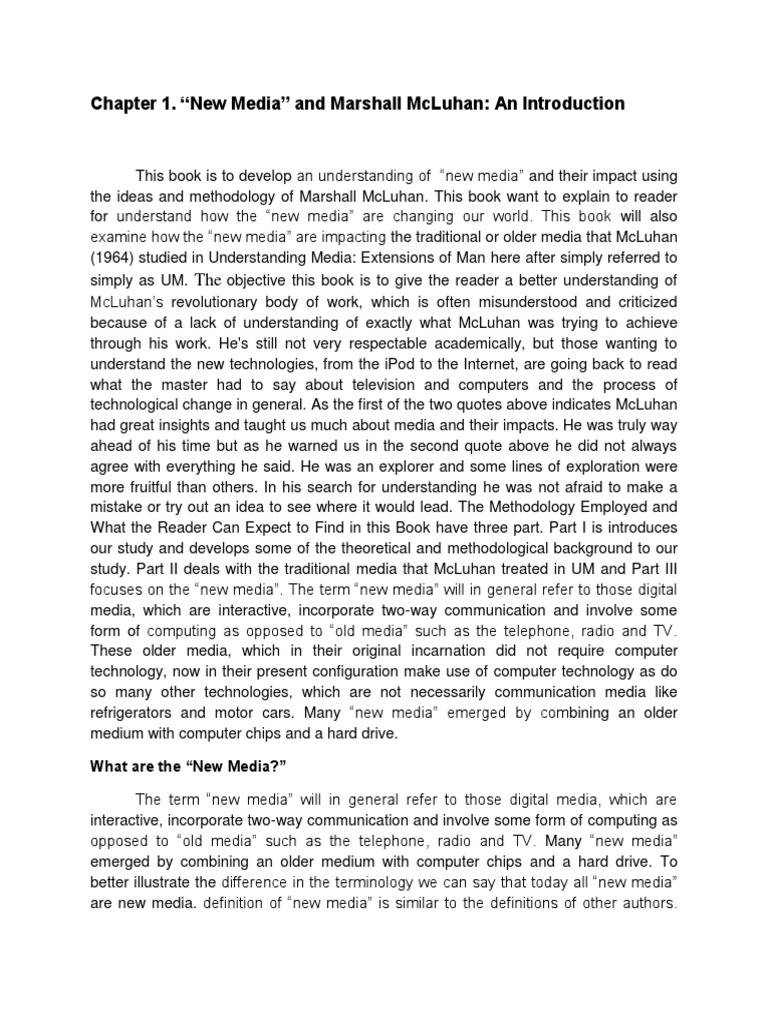 What Are The New Media PDF New Media Mass Media