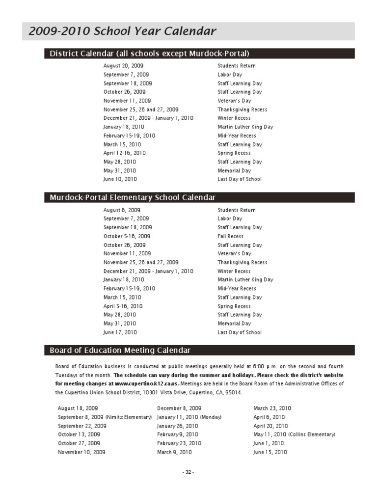 Murdock Portal Calendar 2022 District Calendar | Pdf | The United States | Observances