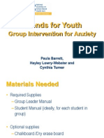 Paula Barrett Friends For Youth A Group Intervention For Anxiety Presentation NASBHC
