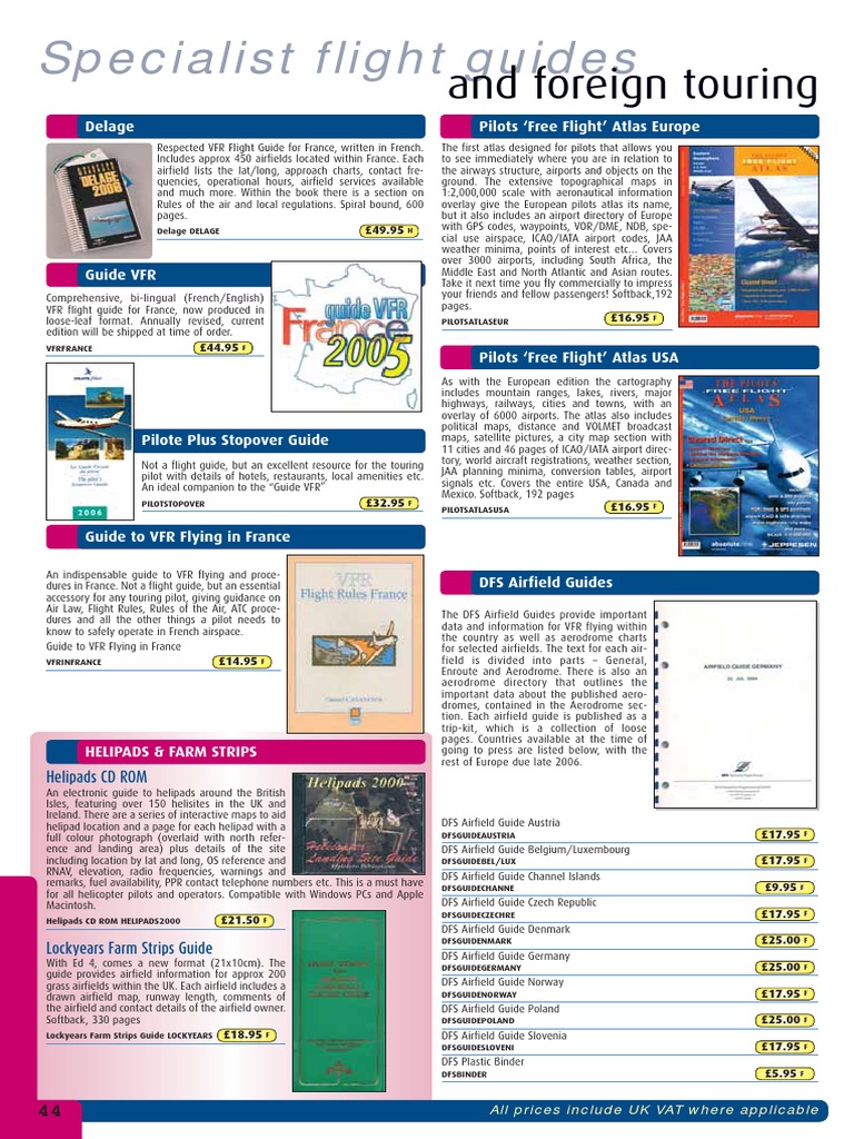 Comprehensive VFR Flight Guides | PDF | Airport | Instrument Flight Rules