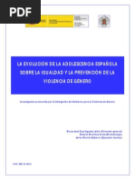 La Evolución de la Adolescencia Española sobre la Igualdad y la Prevención de la Violencia de Género