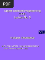 Object Oriented Programming (OOP) - CS304 Power Point Slides Lecture 05