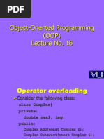 Object Oriented Programming (OOP) - CS304 Power Point Slides Lecture 16