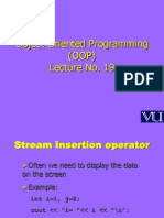 Object Oriented Programming (OOP) - CS304 Power Point Slides Lecture 19