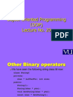 Object Oriented Programming (OOP) - CS304 Power Point Slides Lecture 20