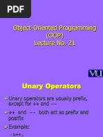 Object Oriented Programming (OOP) - CS304 Power Point Slides Lecture 21