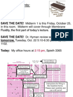 Midterm Review and Membrane Fluidity