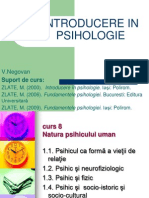 Introducere in Psihologie. Valeria Negovan. Universitatea Bucuresti. FPSE