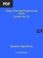 Object Oriented Programming (OOP) - CS304 Power Point Slides Lecture 34