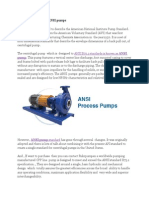 Standard Features of ANSI Pumps