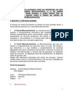 Economia - Macro, Micro Eco No Mia E Pens Adores (Adam Smith, Jean Baptiste Say, Karl Marx E John Maynard Keynes)