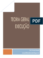 TEORIA GERAL DA EXECUÇÃO - Profa. Fernanda Resende