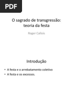 O sagrado de transgressão