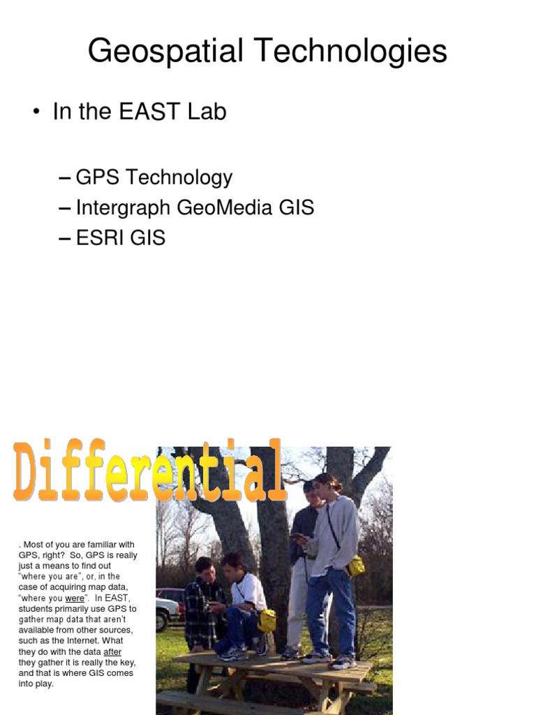 Geospatial Technologies in EAST Lab | PDF | Arc Gis | Geographic Data ...