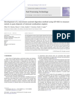 Development of a Microwave-Assisted Digestion Method Using ICP-OES to Measure Metals in Gum Deposits of Internal Combustion Engines