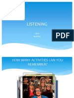 Listening Activities and Plans
