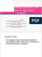 Professional Studies For Teaching in Malaysia-Sgm