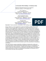 .. Papers Wilkinson Reed and Jailani Tenant Satisfaction in Sustainable Office Buildings a Preliminary Study