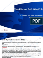 Bulk and Thin Films of ZnCoO by PLD